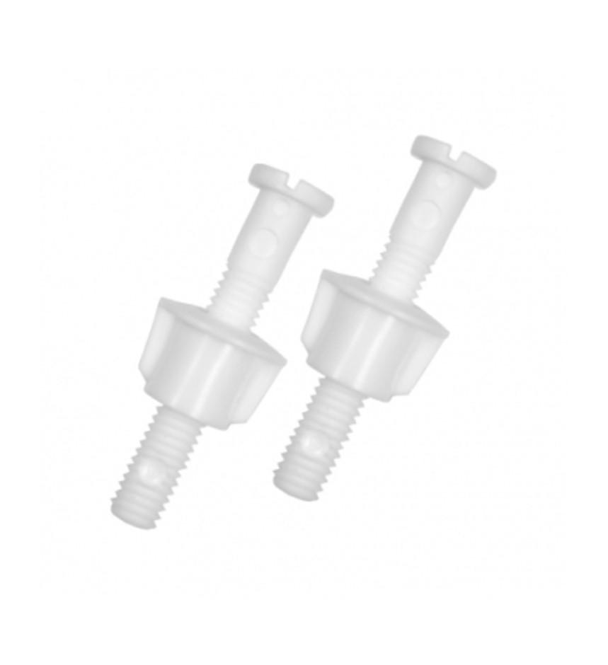 TORNILLOS PLÁSTICOS PARA ASIENTO SANITARIO DE 6.2 CM BLANCO COFLEX 2 PIEZAS